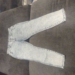 Jeans 80s acid wash high waisted wild fable cute costume Halloween fall size 10